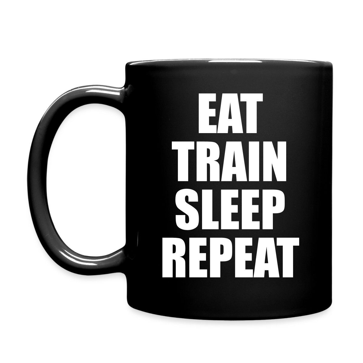 Eat train sleep repeat - Full color mug