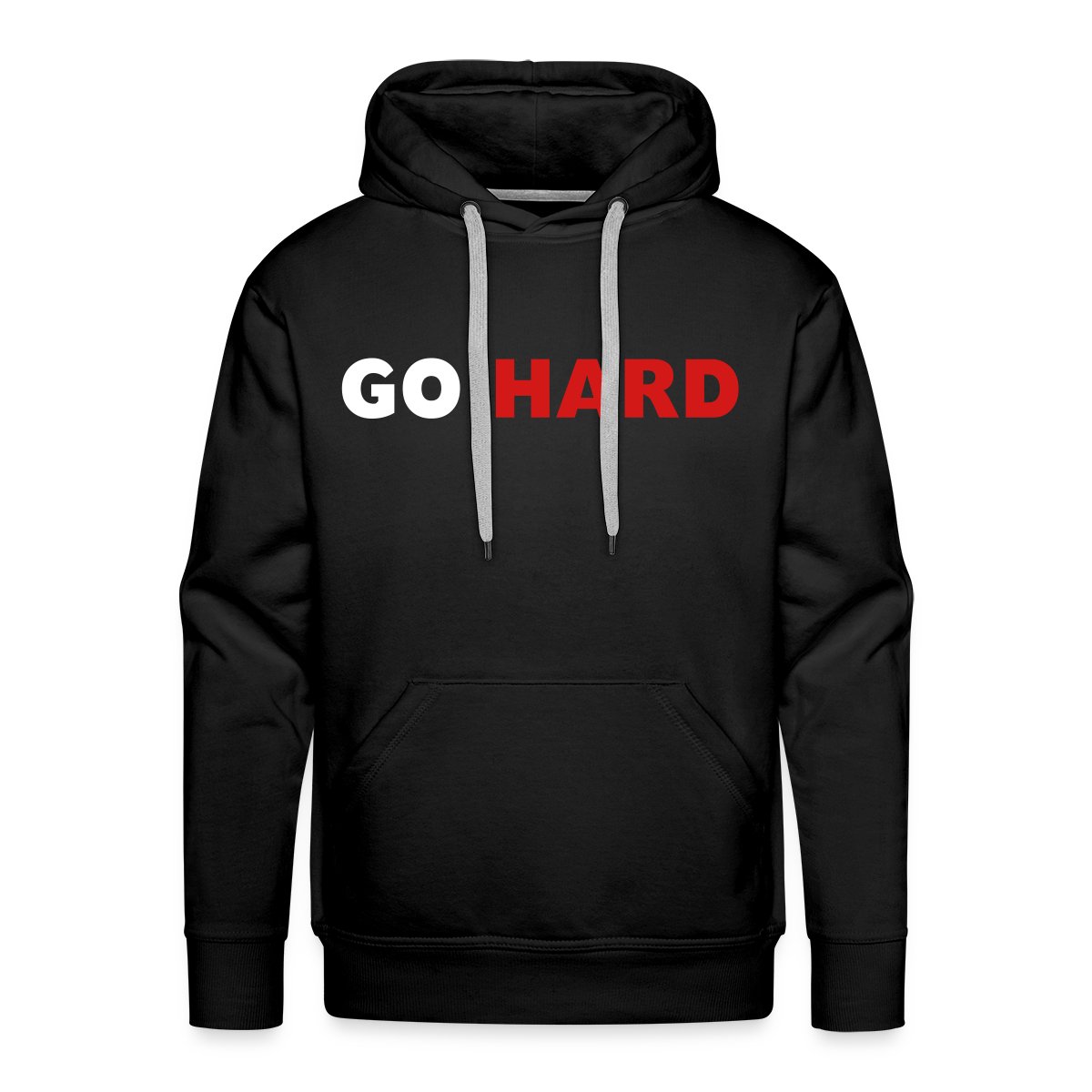 Go hard - Men's Premium hoodie