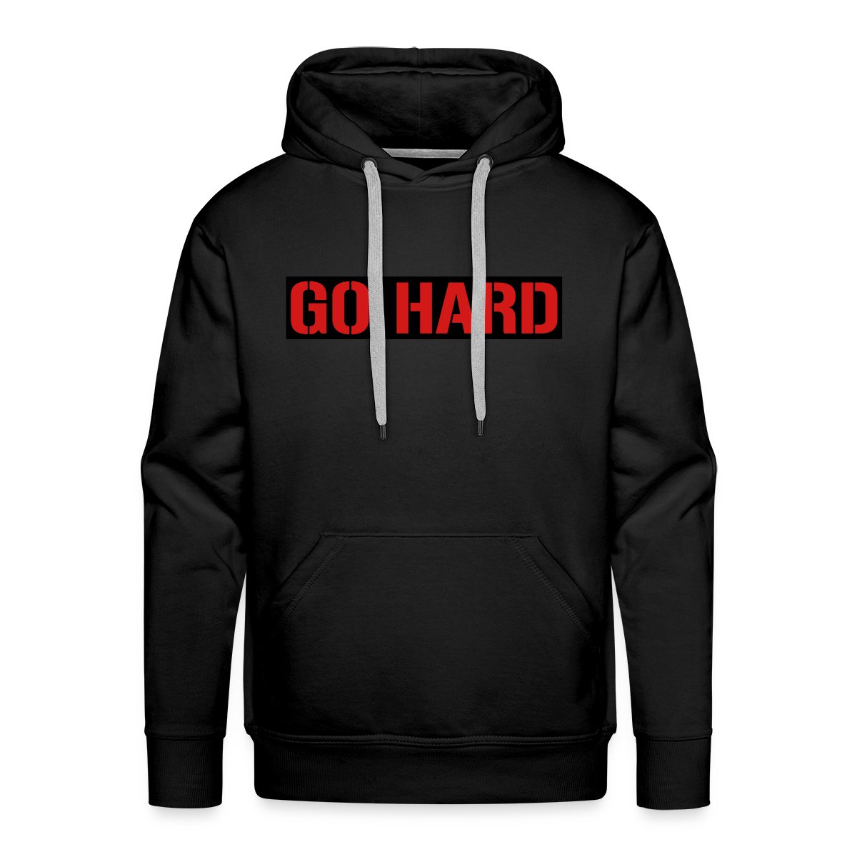 Go hard - Men's Premium hoodie