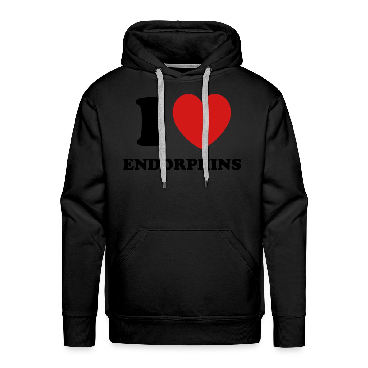 I love endorphins - Men's Premium hoodie