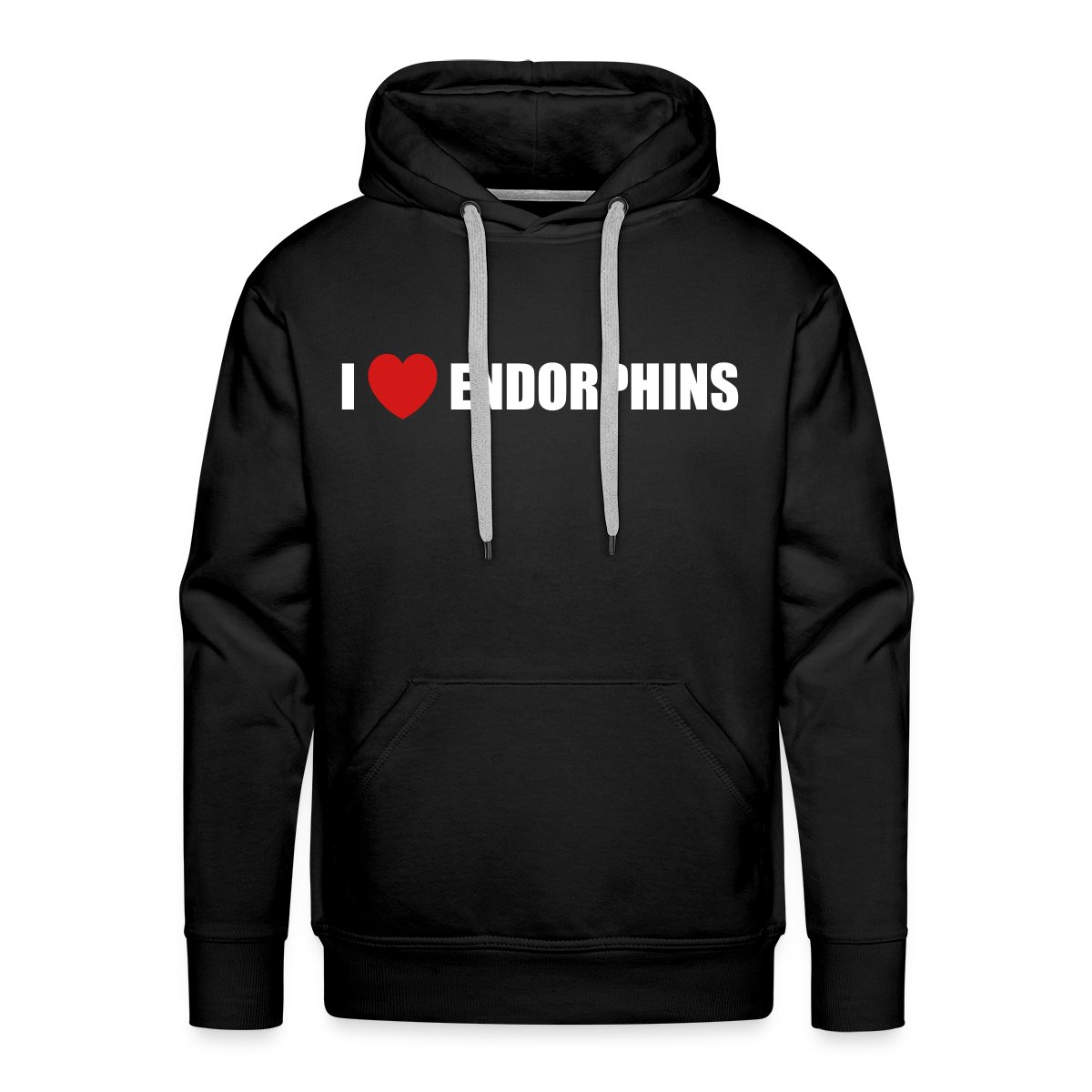 I love endorphins - Men's Premium hoodie