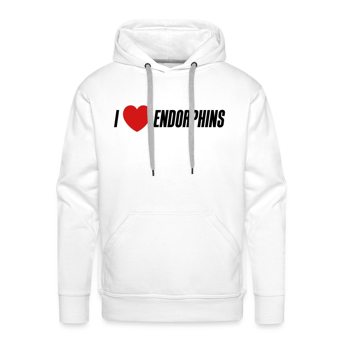 I love endorphins - Men's Premium hoodie