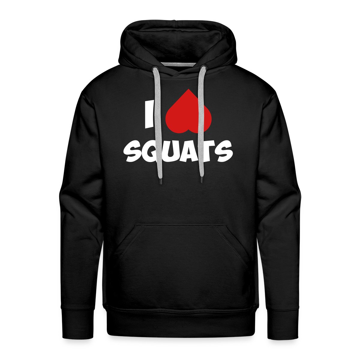 I love squats - Men's Premium hoodie