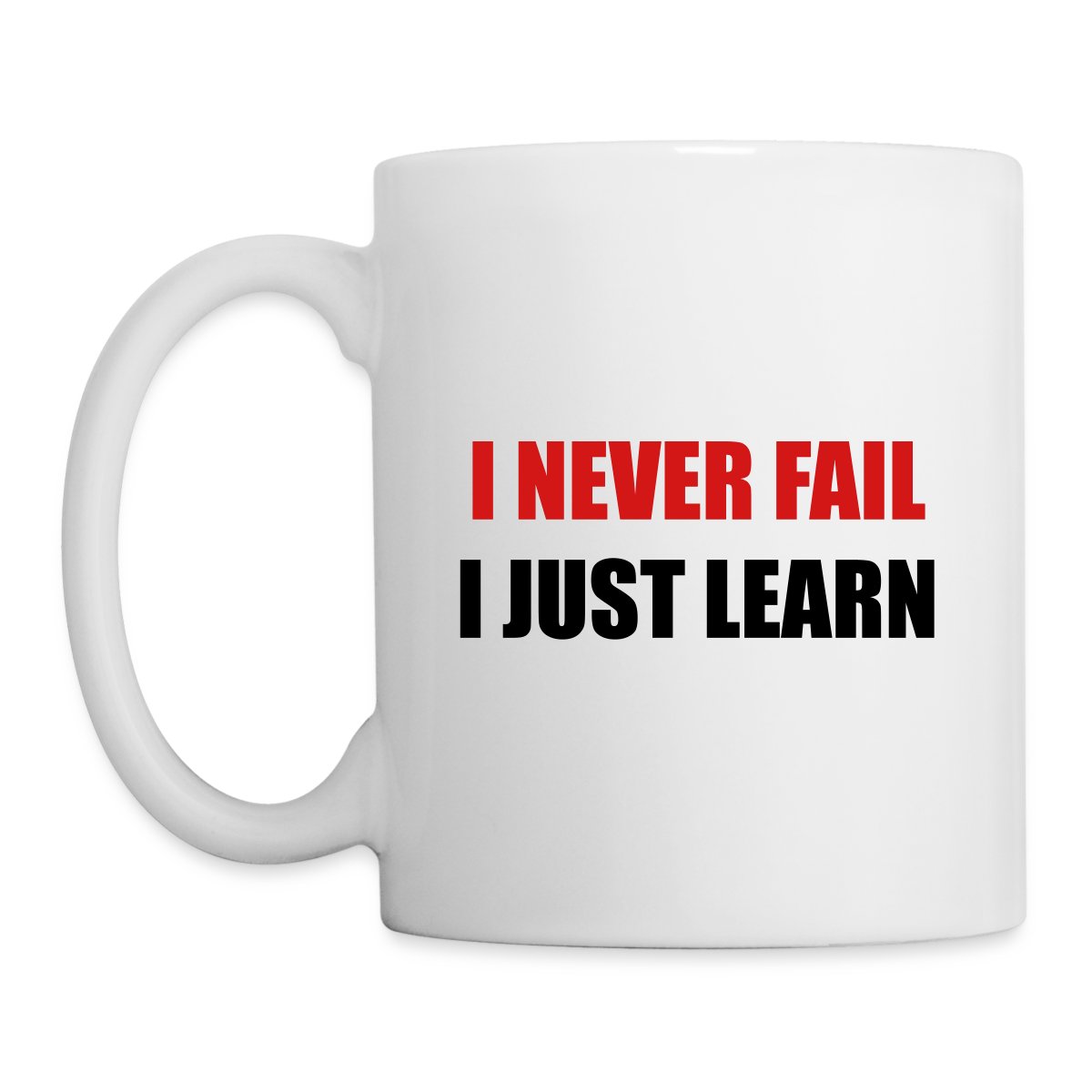 I never fail, I just learn - Undefined