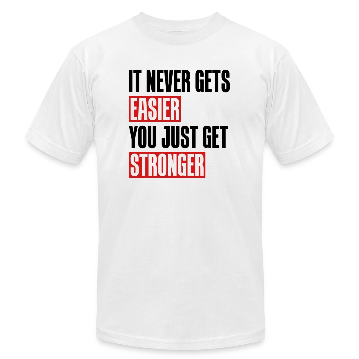 it never gets easier - You just get stronger 2CLR - Jersey T-shirt