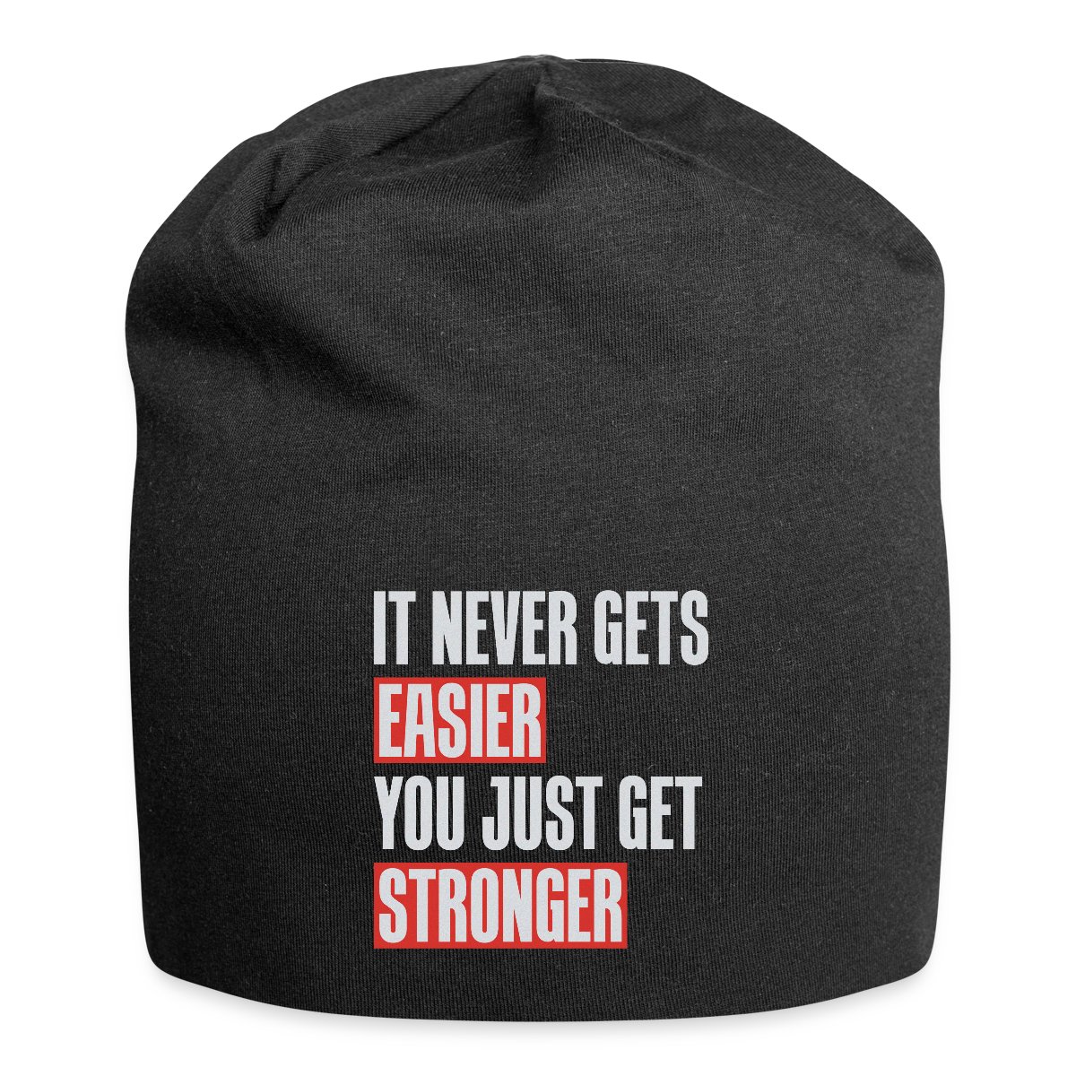 It never gets easier you just get stronger - Beanie