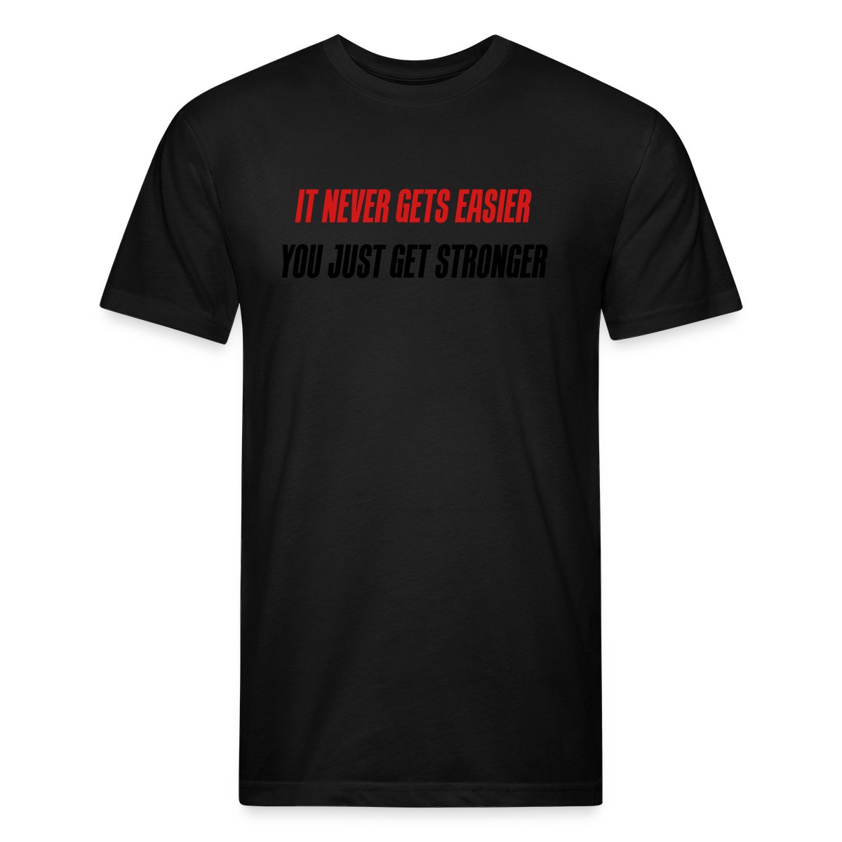 it never gets easier - You just get stronger - Men's Fitted T-shirt