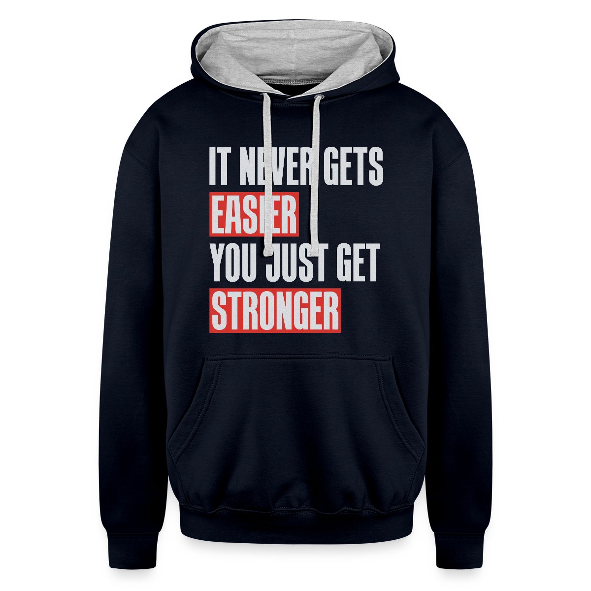It never gets easier you just get stronger - Undefined