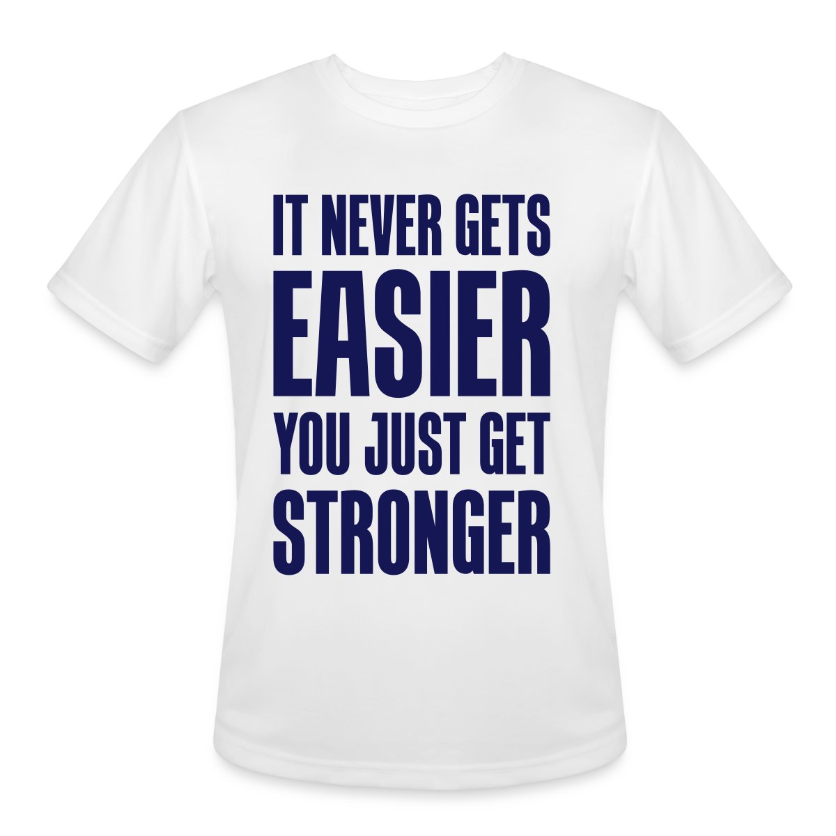 It never gets easier You just get stronger - Undefined