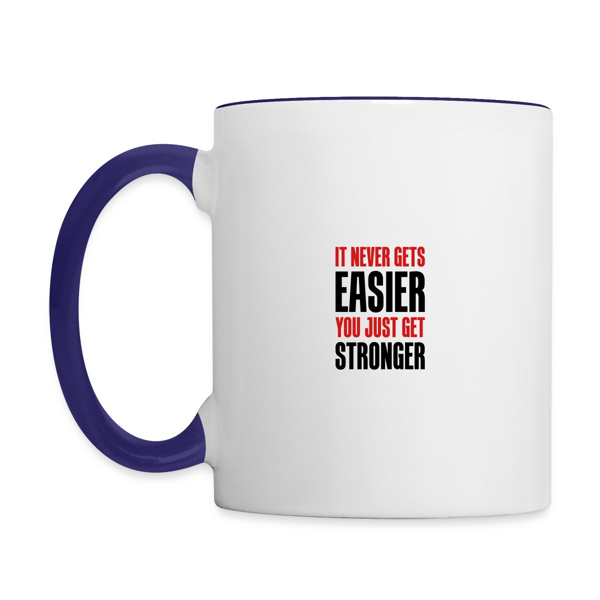 it never gets easier - You just get stronger - Undefined