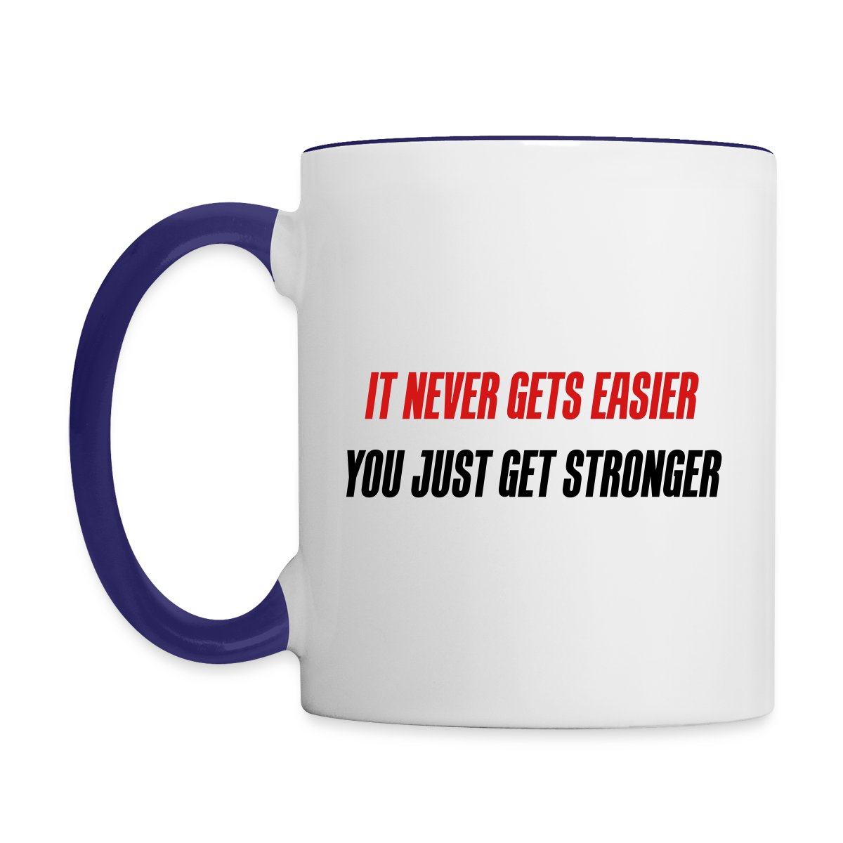 it never gets easier - You just get stronger - Undefined