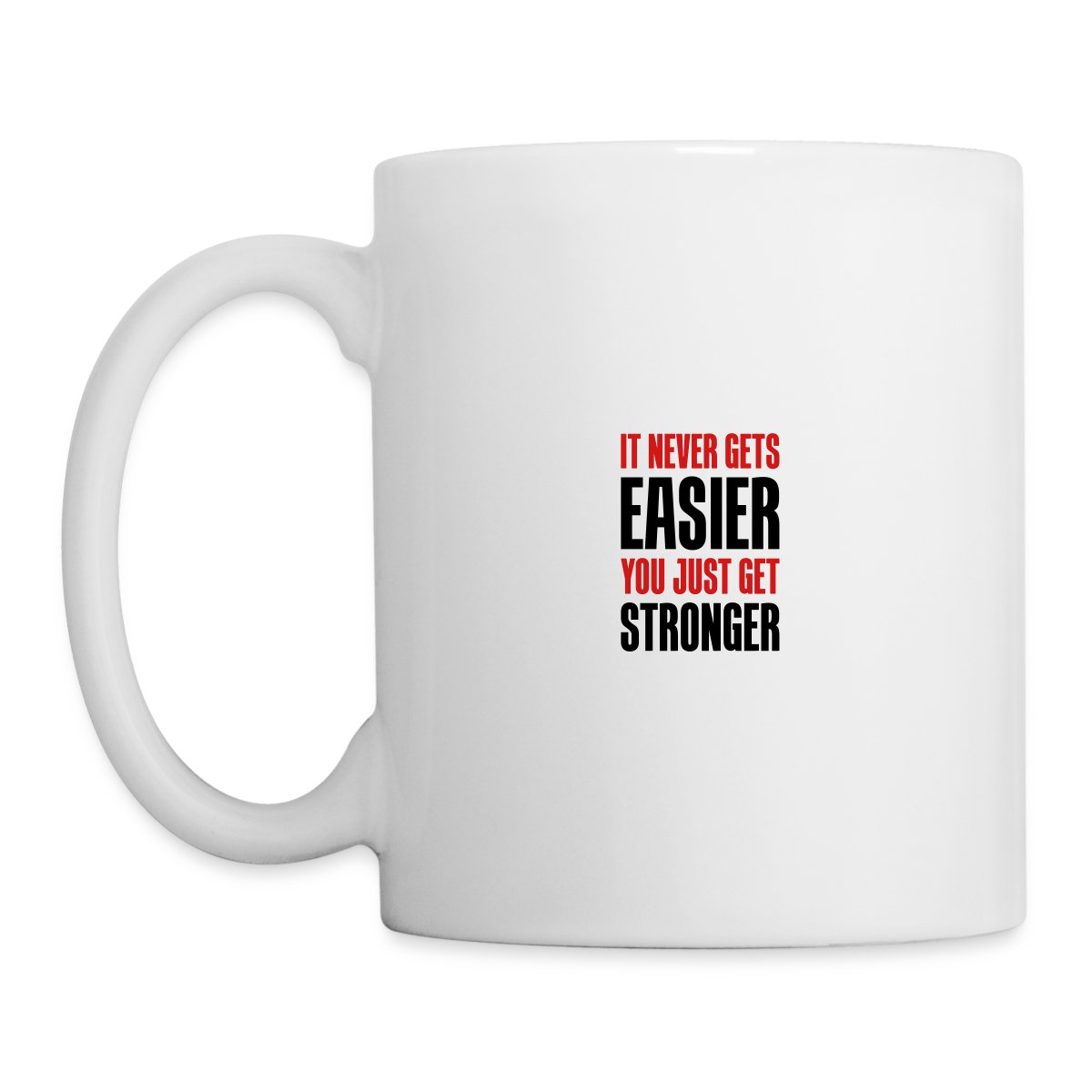 it never gets easier - You just get stronger - Undefined
