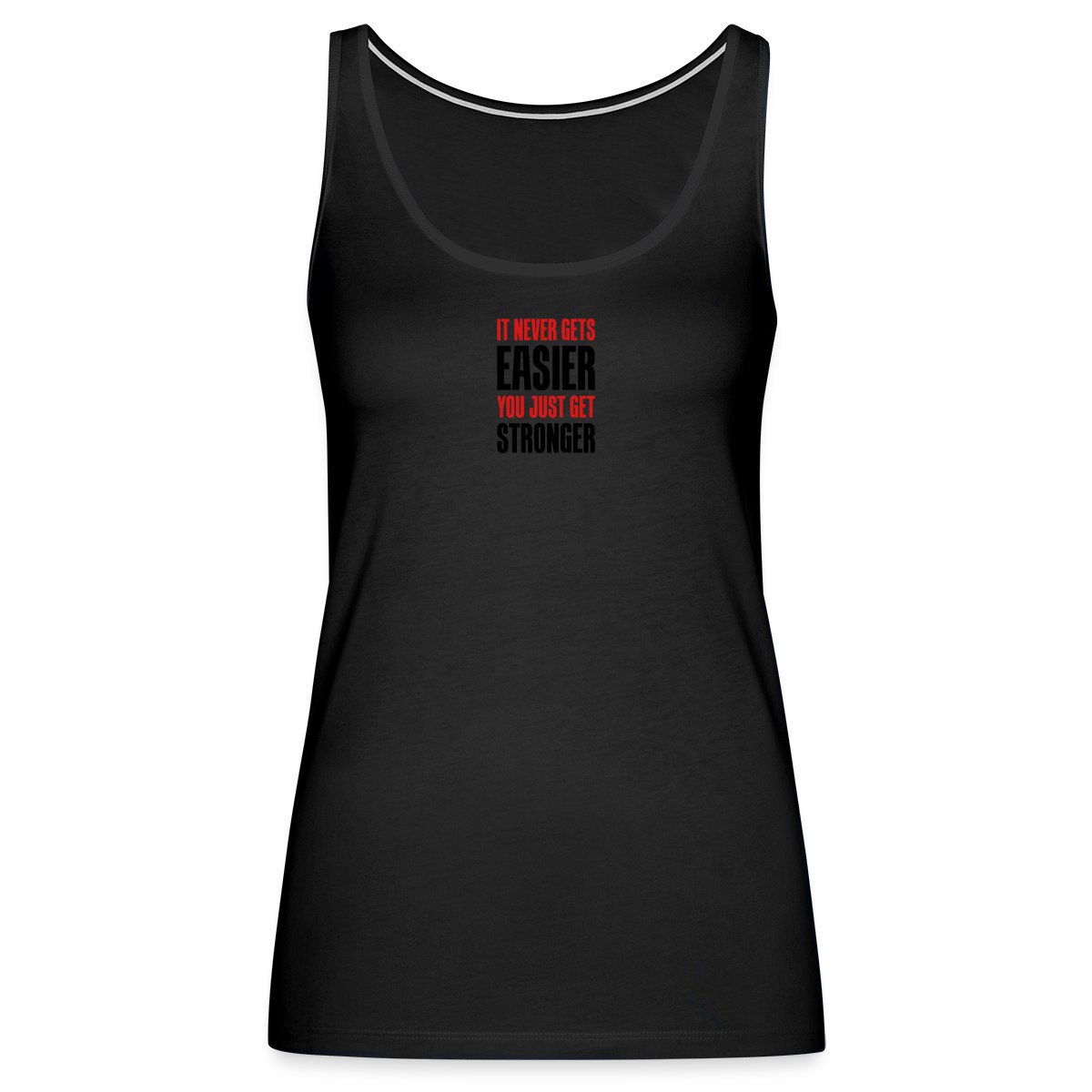 it never gets easier - You just get stronger - Womens's Tank tops