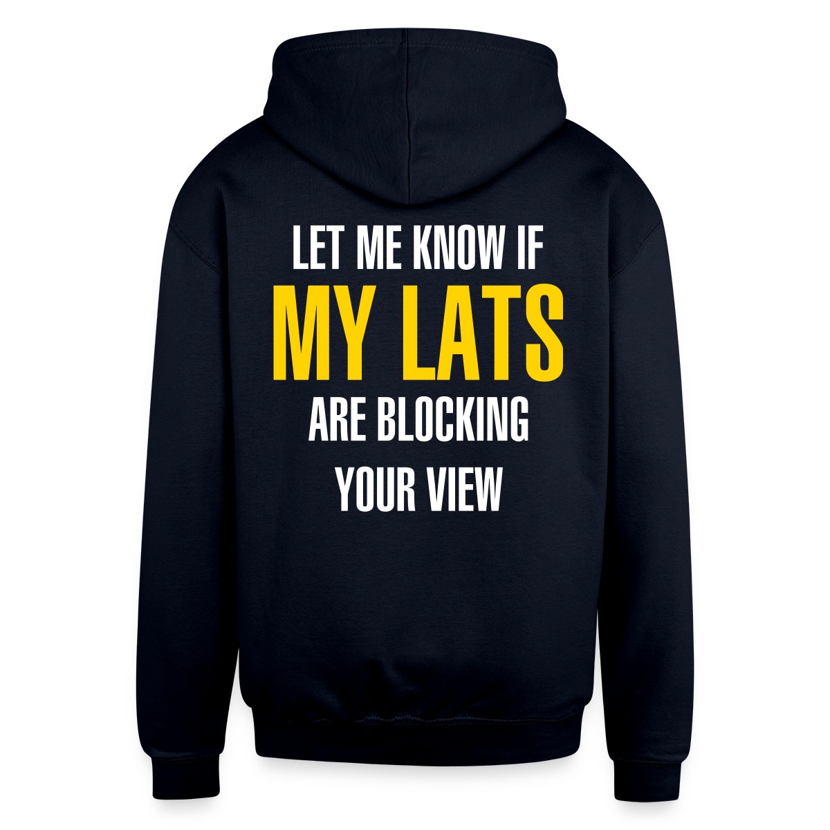 Let me know if my lats are blocking your view - Undefined