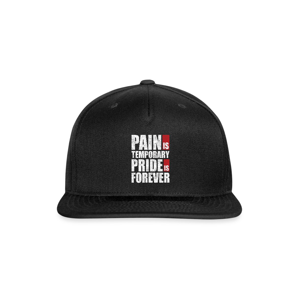 Pain is temporary - Pride is forever - Snapback cap