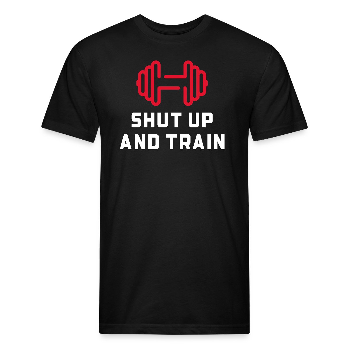 Shut up and train - Men's Fitted T-shirt