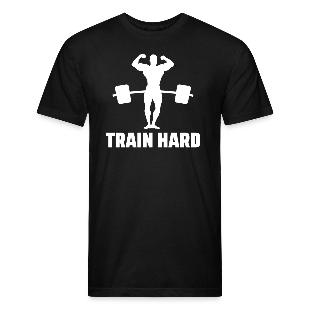 Train hard - Men's Fitted T-shirt